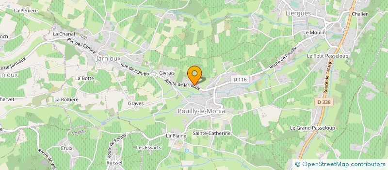localisation de l'entreprise MONSIEUR GAEL SIMON à PORTE-DES-PIERRES-DOREES