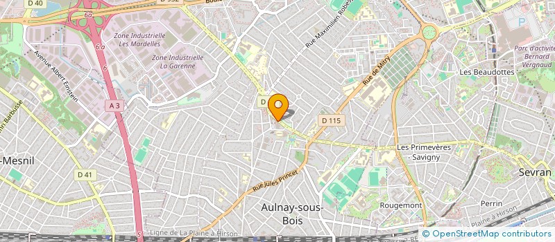 localisation de l'entreprise MONSIEUR GAEL SOURDET à AULNAY-SOUS-BOIS