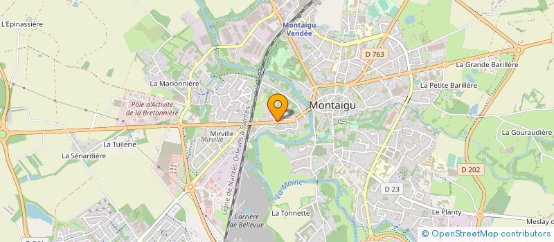 localisation de l'entreprise MONSIEUR GAEL VAILLANT à MONTAIGU-VENDEE