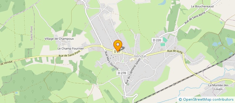 localisation de l'entreprise MONSIEUR GAEL VAN AENRODE  VENDAT