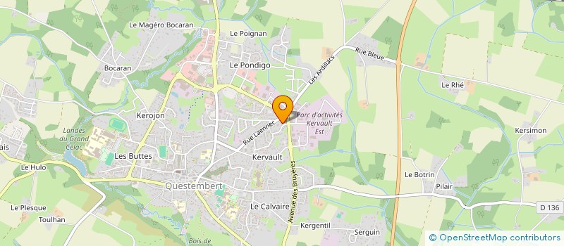 localisation de l'entreprise MONSIEUR GAEL VIVIER  QUESTEMBERT