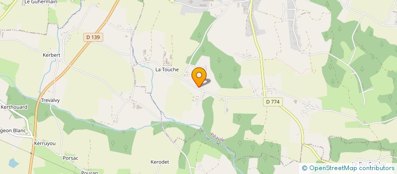 localisation de l'entreprise MONSIEUR GAELIG CRANO  PEAULE