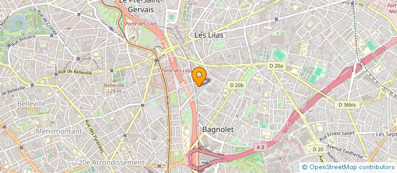 localisation de l'entreprise MONSIEUR GAELLE MAZARS à LES LILAS