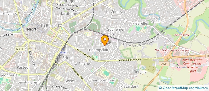 localisation de l'entreprise MONSIEUR GAETAN ABELLI  NIORT