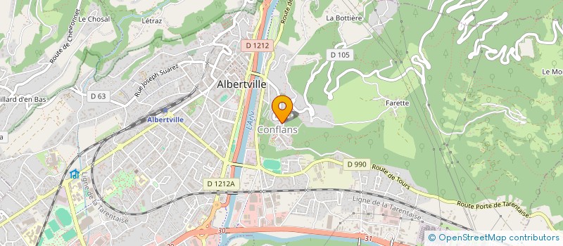 localisation de l'entreprise MONSIEUR GAETAN ALBRECHT  ALBERTVILLE