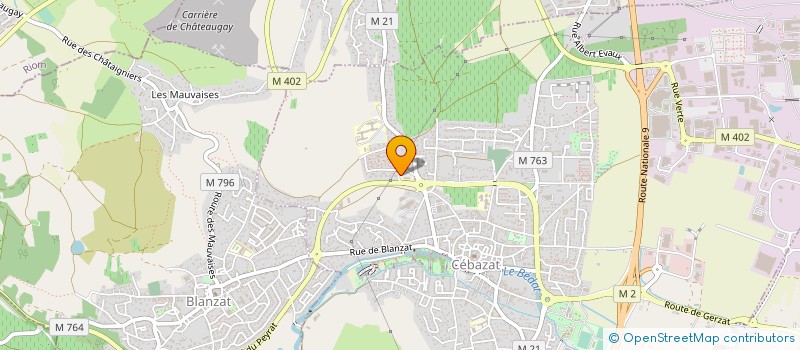 localisation de l'entreprise MONSIEUR GAETAN ALIGON  CEBAZAT