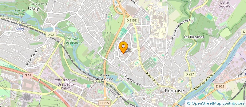 localisation de l'entreprise MONSIEUR GAETAN ARNAUD  PONTOISE