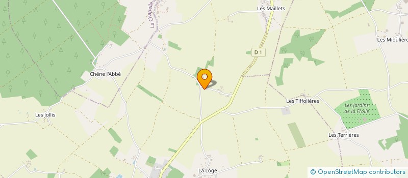 localisation de l'entreprise MONSIEUR GAETAN AUGER à LINIERS