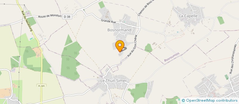 localisation de l'entreprise MONSIEUR GAETAN BAERT  BOSROUMOIS