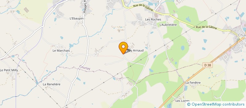 localisation de l'entreprise MONSIEUR GAETAN BAILLARGEAU  COURLAY