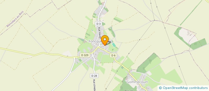 localisation de l'entreprise MONSIEUR GAETAN BAILLET  FONCQUEVILLERS