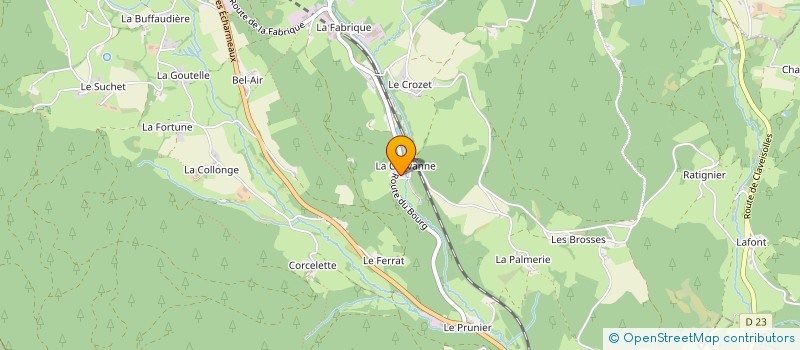 localisation de l'entreprise MONSIEUR GAETAN BALLANDRAS  POULE-LES-ECHARMEAUX