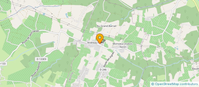 localisation de l'entreprise MONSIEUR GAETAN BARDEAU  SAINT-GENES-DE-FRONSAC