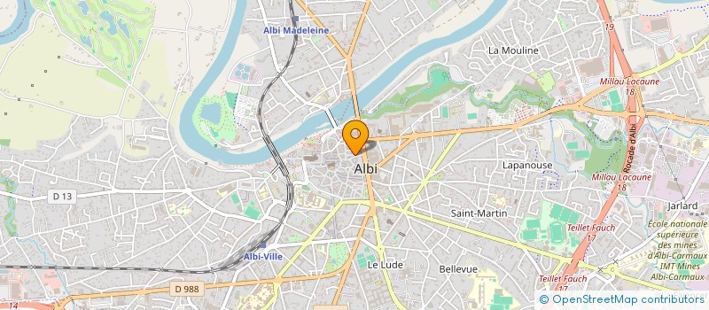 localisation de l'entreprise MONSIEUR GAETAN BARLOT à ALBI