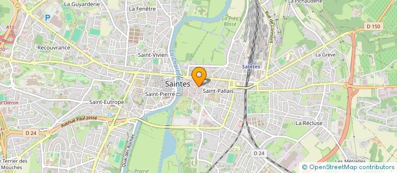 localisation de l'entreprise MONSIEUR GAETAN BARNOT  SAINTES