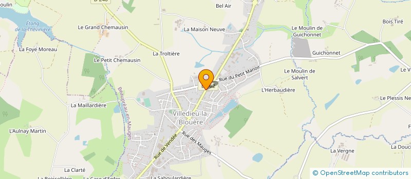 localisation de l'entreprise MONSIEUR GAETAN BARRE  BEAUPREAU-EN-MAUGES