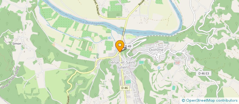 localisation de l'entreprise MONSIEUR GAETAN BARRIERE  CENAC-ET-SAINT-JULIEN