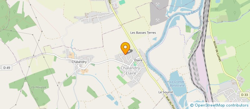 localisation de l'entreprise MONSIEUR GAETAN BAUDRY  CHALANDRY-ELAIRE