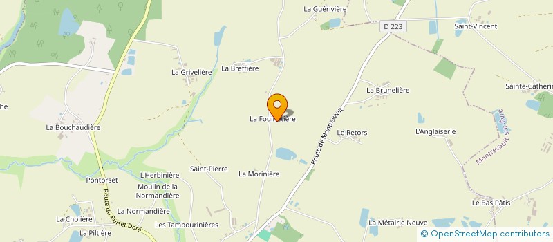 localisation de l'entreprise MONSIEUR GAETAN BAUMARD à BEAUPREAU-EN-MAUGES