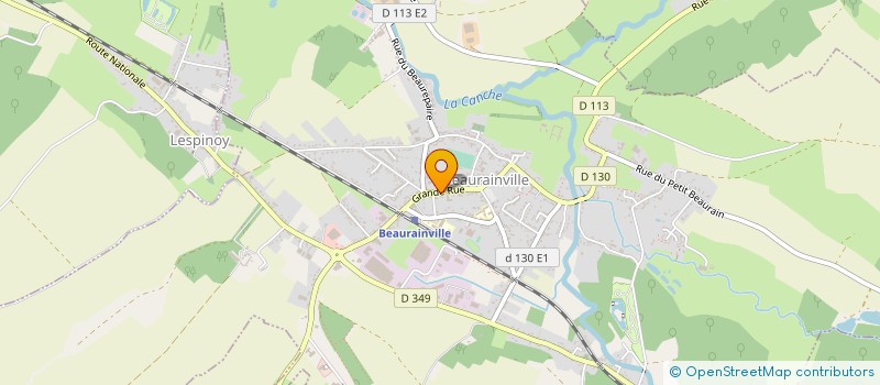 localisation de l'entreprise MONSIEUR GAETAN BECCU  BEAURAINVILLE