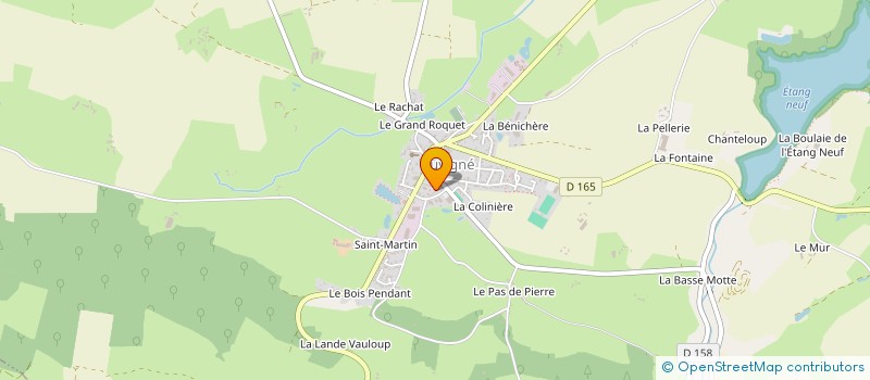 localisation de l'entreprise MONSIEUR GAETAN BECU  JUVIGNE