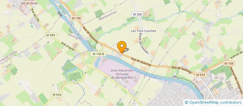 localisation de l'entreprise MONSIEUR GAETAN BEDDELEM à WAMBRECHIES