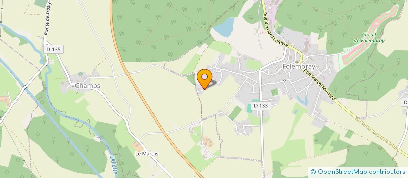 localisation de l'entreprise MONSIEUR GAETAN BEGARD  FOLEMBRAY