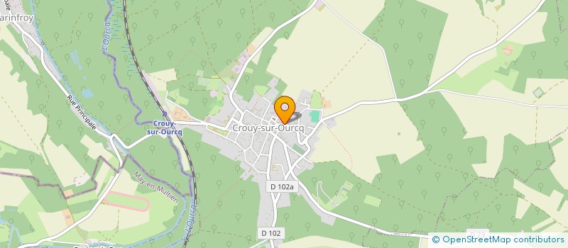 localisation de l'entreprise MONSIEUR GAETAN BEGON  CROUY-SUR-OURCQ