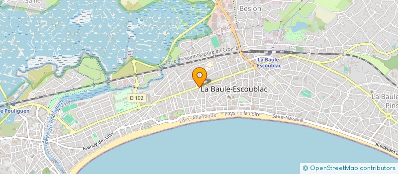 localisation de l'entreprise MONSIEUR GAETAN BEGON  LA BAULE-ESCOUBLAC