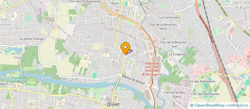localisation de l'entreprise MONSIEUR GAETAN BELGUISE  OLIVET