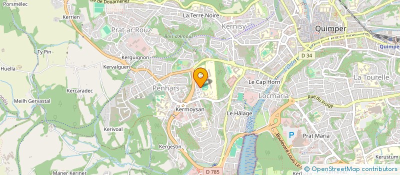 localisation de l'entreprise MONSIEUR GAETAN BELLEC à QUIMPER