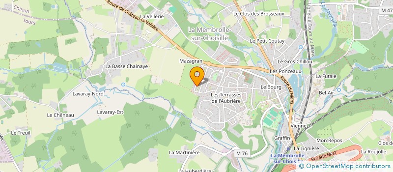 localisation de l'entreprise MONSIEUR GAETAN BENICOURT à LA MEMBROLLE-SUR-CHOISILLE