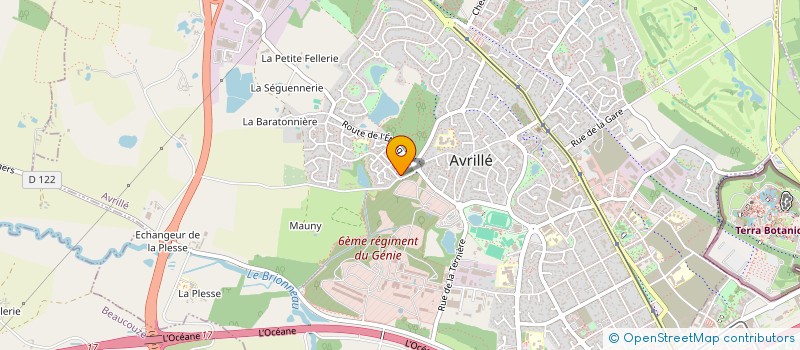 localisation de l'entreprise MONSIEUR GAETAN BERGER  AVRILLE