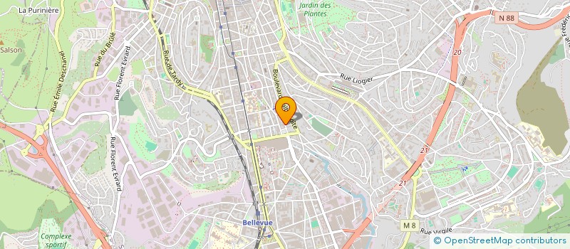 localisation de l'entreprise MONSIEUR GAETAN BERGER  SAINT-ETIENNE