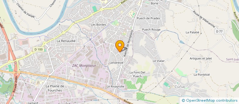 localisation de l'entreprise MONSIEUR GAETAN BERNADOU  SAINT-JUERY