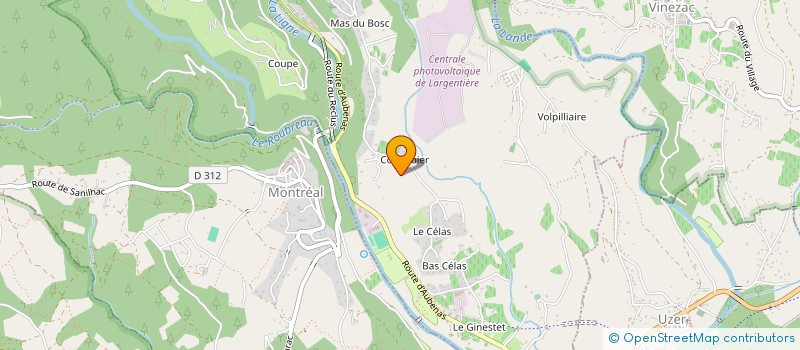 localisation de l'entreprise MONSIEUR GAETAN BERROUBA à LARGENTIERE