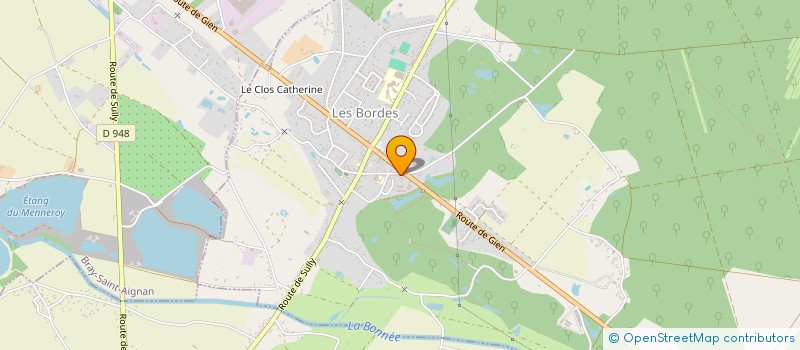 localisation de l'entreprise MONSIEUR GAETAN BILLAULT à LES BORDES