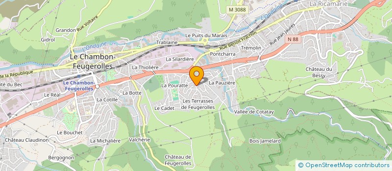 localisation de l'entreprise MONSIEUR GAETAN BISACCIA à LE CHAMBON-FEUGEROLLES