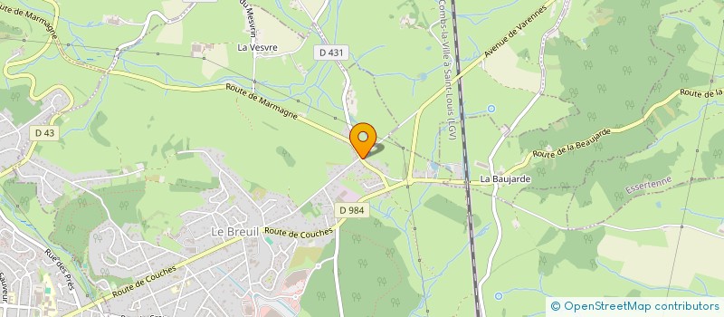 localisation de l'entreprise MONSIEUR GAETAN BLONDIAU  LE BREUIL