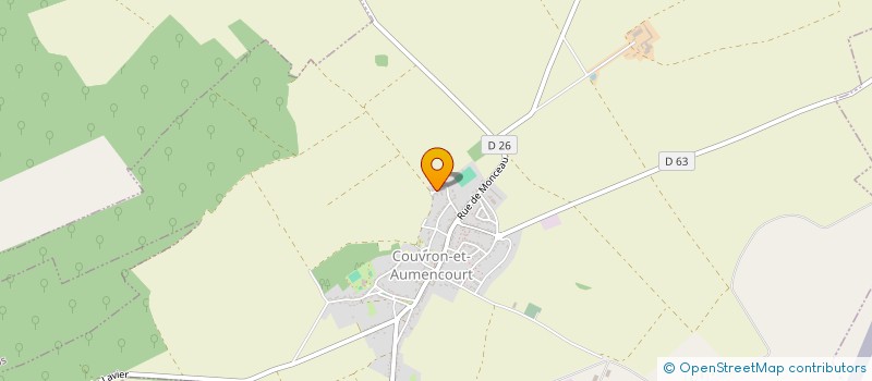 localisation de l'entreprise MONSIEUR GAETAN BODCHON  COUVRON-ET-AUMENCOURT