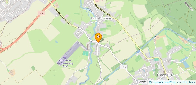 localisation de l'entreprise MONSIEUR GAETAN BODIN  BUHL-LORRAINE