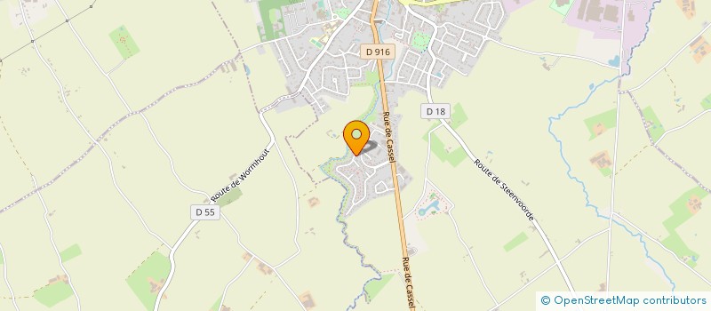 localisation de l'entreprise MONSIEUR GAETAN BOEUF  WORMHOUT