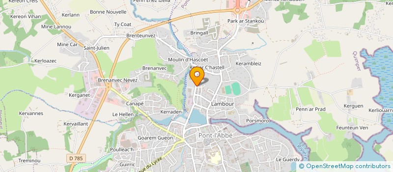 localisation de l'entreprise MONSIEUR GAETAN BOHEC  PONT-L'ABBE