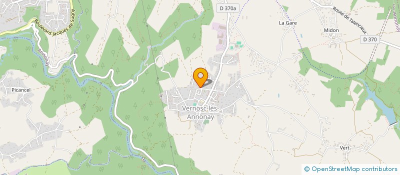 localisation de l'entreprise MONSIEUR GAETAN BOIRAYON  VERNOSC-LES-ANNONAY