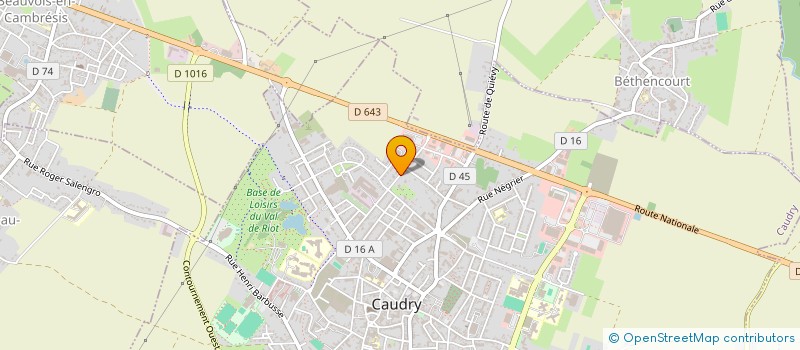 localisation de l'entreprise MONSIEUR GAETAN BONIFACE  CAUDRY