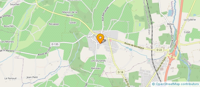 localisation de l'entreprise MONSIEUR GAETAN BONNECHERE  SAINT-MARIENS