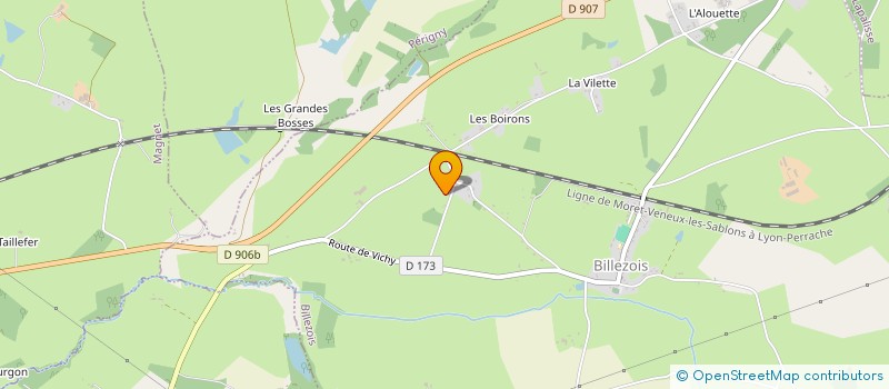 localisation de l'entreprise MONSIEUR GAETAN BONNET  BILLEZOIS