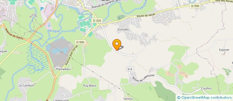 localisation de l'entreprise MONSIEUR GAETAN BONNIEUX à ARPAJON-SUR-CERE