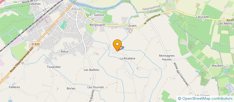 localisation de l'entreprise MONSIEUR GAETAN BONVARLET  ALBIAS