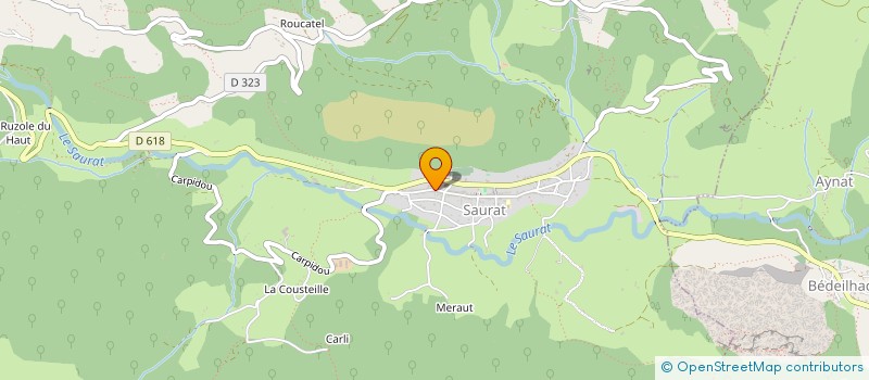 localisation de l'entreprise MONSIEUR GAETAN BORG à SAURAT
